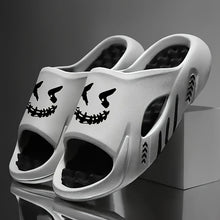 Load image into Gallery viewer, OURANNI Men's Fashion Cartoon Print Lightweight Indoor Shower Slippers, Trendy Unisex for Couples' Daily Casual Sports and Beach Vacation, Durable EVA Structure for Multiple Scenarios, Casual Footwear, Vacation Footwear, Styl