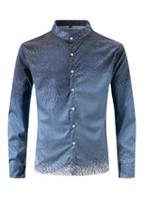 Load image into Gallery viewer, Verdant Sovereign Ombre Button Shirt for Men