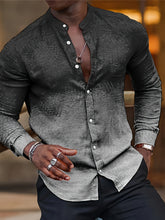Load image into Gallery viewer, Verdant Sovereign Ombre Button Shirt for Men