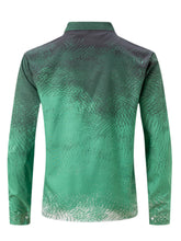 Load image into Gallery viewer, Verdant Sovereign Ombre Button Shirt for Men