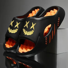 Load image into Gallery viewer, OURANNI Men's Fashion Cartoon Print Lightweight Indoor Shower Slippers, Trendy Unisex for Couples' Daily Casual Sports and Beach Vacation, Durable EVA Structure for Multiple Scenarios, Casual Footwear, Vacation Footwear, Styl