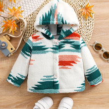 Load image into Gallery viewer, Boys' Christmas Fashion Cute Autumn Winter Thick Fleece Print Kids Warm New Jacket Coat, Boy Christmas Outfit