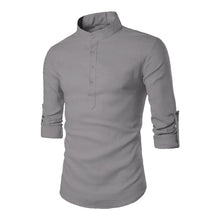 Load image into Gallery viewer, Nomad Stand-Collar Linen Shirt for Men