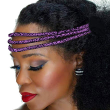 Load image into Gallery viewer, African Wax Print Headband Colorful Kente 3 Strand Vibrant Afrocentric Headband Headwrap Handmade Accessory WYB599