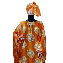 Load image into Gallery viewer, Elegant African Elegant Dresses for Women Muslim Fashion Abayas Dashiki Robe Kaftan Long Maxi Dress Free size fit M-5XL