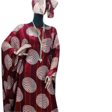 Load image into Gallery viewer, Elegant African Elegant Dresses for Women Muslim Fashion Abayas Dashiki Robe Kaftan Long Maxi Dress Free size fit M-5XL