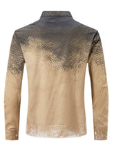 Load image into Gallery viewer, Verdant Sovereign Ombre Button Shirt for Men