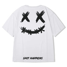 Load image into Gallery viewer, HMZ T Shirt Streetwear Men Oversize Hip Hop T-Shirt Smile Print Harajuku Tshirt Summer Short Sleeve Cotton Loose Tops Tees
