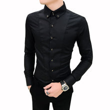 Load image into Gallery viewer, British Style Shirts for Men Slim Fit 3XL-M