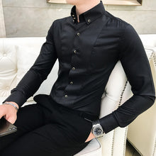 Load image into Gallery viewer, British Style Shirts for Men Slim Fit 3XL-M