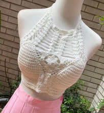 Load image into Gallery viewer, summer holiday beach camis lady sexy tassels crochet camisole women sexy tassels bikini camis female crochet halter bikini tops