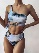Load image into Gallery viewer, New Print Sport Bandeau Push up Bikinis Sexy Marble Women Swimsuit High Waist Swimwear Women bathing suit Beach wear