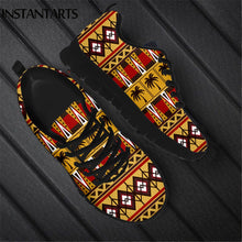 Load image into Gallery viewer, INSTANTARTS Tribal African Pattern Women Casual Sneaker Comfort Lightweight Flat Shoes 2020 New Style Footwear Zapatos Lace up