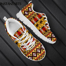 Load image into Gallery viewer, INSTANTARTS Tribal African Pattern Women Casual Sneaker Comfort Lightweight Flat Shoes 2020 New Style Footwear Zapatos Lace up