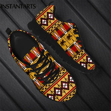 Load image into Gallery viewer, INSTANTARTS Tribal African Pattern Women Casual Sneaker Comfort Lightweight Flat Shoes 2020 New Style Footwear Zapatos Lace up