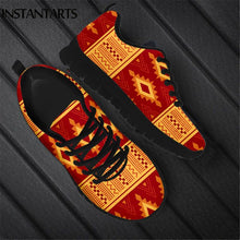 Load image into Gallery viewer, INSTANTARTS Tribal African Pattern Women Casual Sneaker Comfort Lightweight Flat Shoes 2020 New Style Footwear Zapatos Lace up