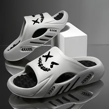 Load image into Gallery viewer, OURANNI Men's Fashion Cartoon Print Lightweight Indoor Shower Slippers, Trendy Unisex for Couples' Daily Casual Sports and Beach Vacation, Durable EVA Structure for Multiple Scenarios, Casual Footwear, Vacation Footwear, Styl
