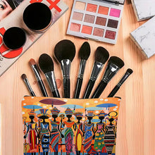 Load image into Gallery viewer, 2pcs African Ethnic Pattern Tote Bag Set, Includes Large Capacity Tote Bag and Coin Purse Two-Piece Set. Multifunctional Travel Shopping Shoulder Bag and Makeup Bag, Suitable for Travel, Shopping, and Commuting
