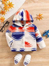 Load image into Gallery viewer, Boys' Christmas Fashion Cute Autumn Winter Thick Fleece Print Kids Warm New Jacket Coat, Boy Christmas Outfit
