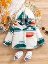 Load image into Gallery viewer, Boys' Christmas Fashion Cute Autumn Winter Thick Fleece Print Kids Warm New Jacket Coat, Boy Christmas Outfit
