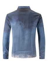 Load image into Gallery viewer, Verdant Sovereign Ombre Button Shirt for Men
