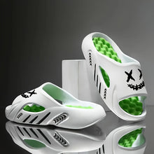 Load image into Gallery viewer, OURANNI Men's Fashion Cartoon Print Lightweight Indoor Shower Slippers, Trendy Unisex for Couples' Daily Casual Sports and Beach Vacation, Durable EVA Structure for Multiple Scenarios, Casual Footwear, Vacation Footwear, Styl
