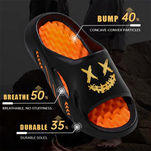 Load image into Gallery viewer, OURANNI Men's Fashion Cartoon Print Lightweight Indoor Shower Slippers, Trendy Unisex for Couples' Daily Casual Sports and Beach Vacation, Durable EVA Structure for Multiple Scenarios, Casual Footwear, Vacation Footwear, Styl
