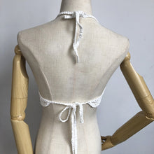 Load image into Gallery viewer, summer holiday beach camis lady sexy tassels crochet camisole women sexy tassels bikini camis female crochet halter bikini tops
