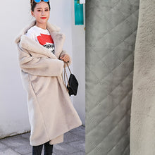 Load image into Gallery viewer, Winter Women High Quality Faux Rabbit Fur Coat Luxury Long Fur Coat Loose Lapel OverCoat Thick Warm Plus Size Female Plush Coats 115
