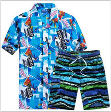 Load image into Gallery viewer, Hot Sale Mens Hawaiian Shirts Set 2020 Fashion Summer Floral Shirts Men +Print Beach Shorts Short Sleeve Tracksuit Men&#39;s Sets 69
