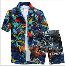 Load image into Gallery viewer, Hot Sale Mens Hawaiian Shirts Set 2020 Fashion Summer Floral Shirts Men +Print Beach Shorts Short Sleeve Tracksuit Men&#39;s Sets 69
