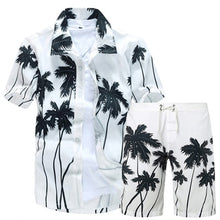 Load image into Gallery viewer, Hot Sale Mens Hawaiian Shirts Set 2020 Fashion Summer Floral Shirts Men +Print Beach Shorts Short Sleeve Tracksuit Men&#39;s Sets 69
