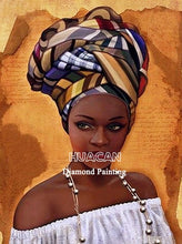 Load image into Gallery viewer, Huacan 5d Diamond Painting African Woman Handmade Gift Embroidery Portrait Farmhouse Home Decor Home Decor
