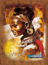 Load image into Gallery viewer, Huacan 5d Diamond Painting African Woman Handmade Gift Embroidery Portrait Farmhouse Home Decor Home Decor
