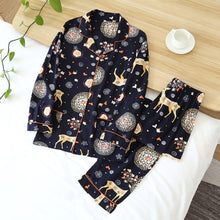 Load image into Gallery viewer, Spring / Summer 2021 New 100% viscose long-sleeved trousers ladies pajamas suit simple style long pajamas women&#39;s home service
